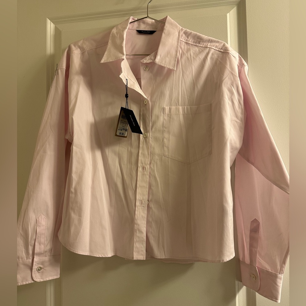 Cropped Shirt Massimo Dutti
